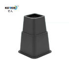 KR-P0246 lisciano le colonne montanti regolabili del letto della plastica, colonne montanti nere a 8 pollici della mobilia facoltative fornitore