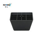 Piedi di plastica della mobilia del quadrato nero KR-P0169 per alta resistenza della corrosione del Governo fornitore