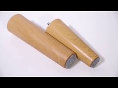 Gamba del divano regolabile con venature del legno, resistente, non rumorosa, con bullone