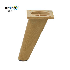 KR-P0334W1 152mm angolo sostitutivo di plastica divano gambe sedia estensori colore legno fornitore