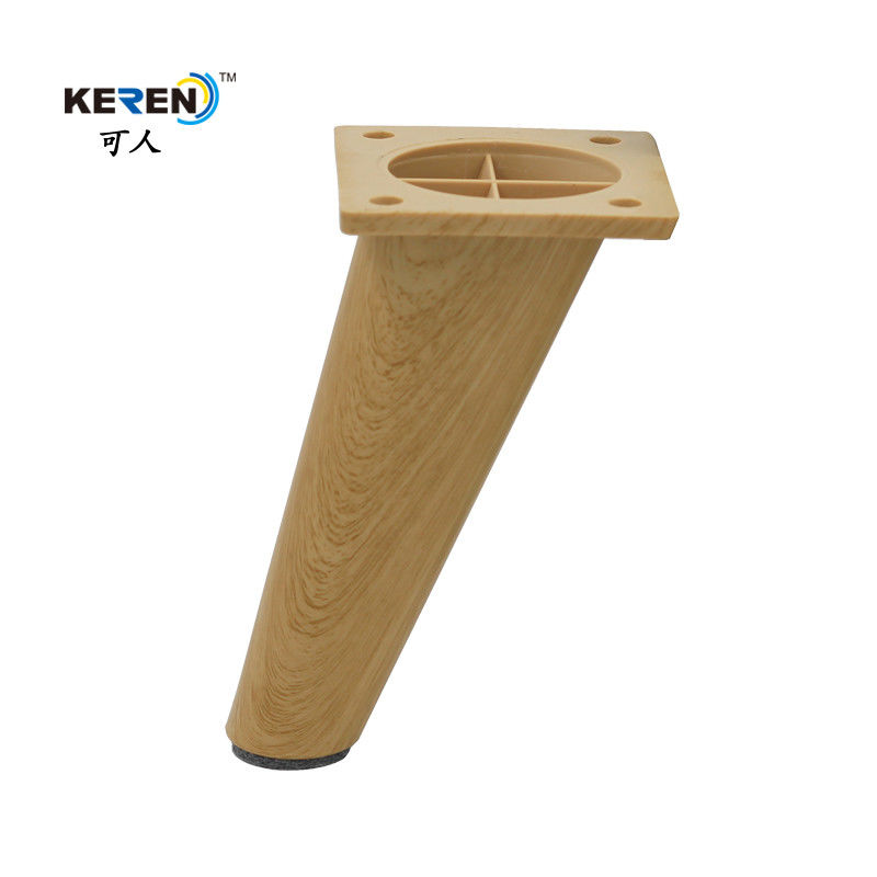 KR-P0334W1 152mm angolo sostitutivo di plastica divano gambe sedia estensori colore legno fornitore